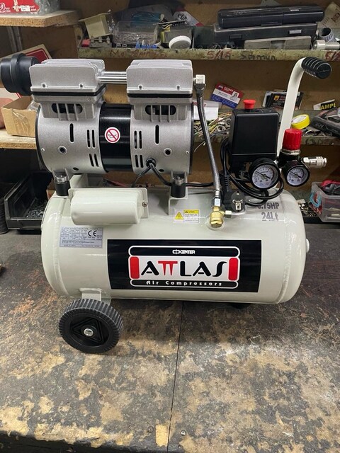 SESSİZ YAĞSIZ 24 LT KOMPRESÖR 2 HP (ATLAS MARKA)