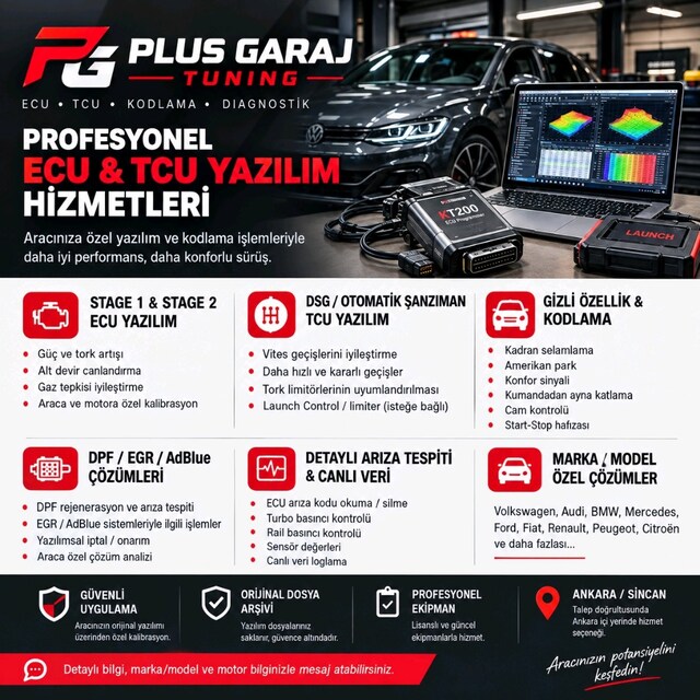 Stage 1 • DSG Yazılımı • Gizli Özellik • DPF