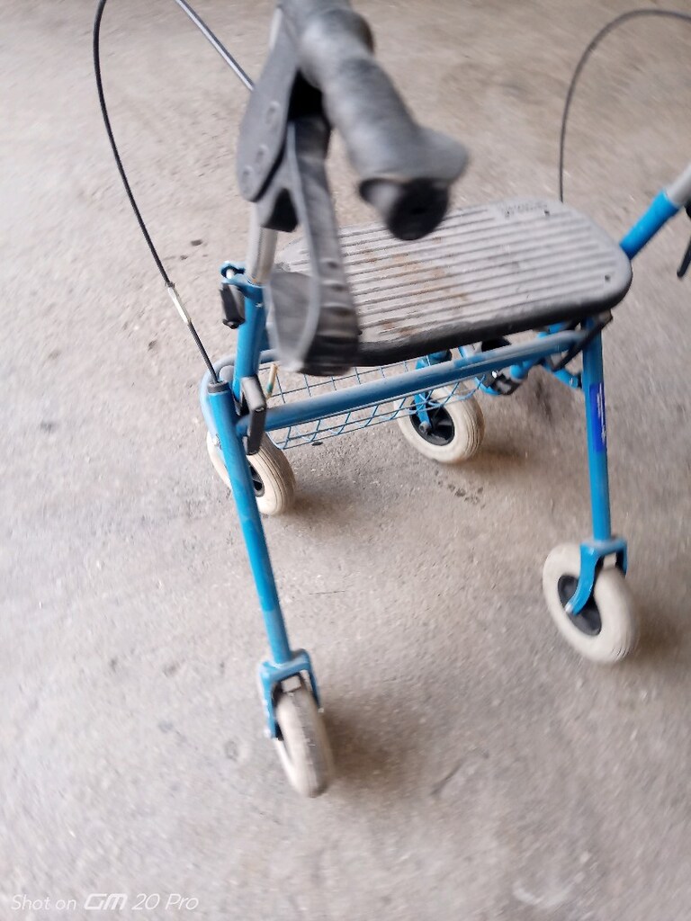 sağlam temiz frenli oturmlı bagajli özürlü yürüteç araba adrese teslim - 3