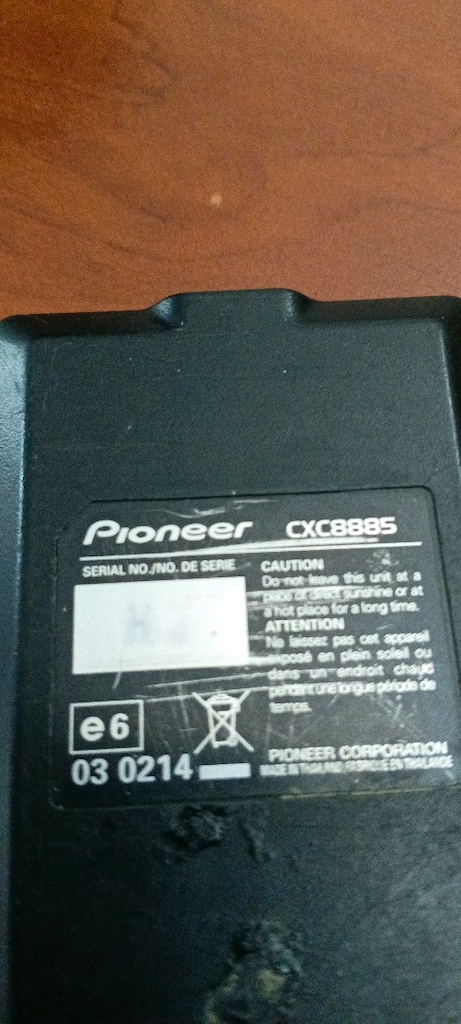 Pioneer kumanda - 3