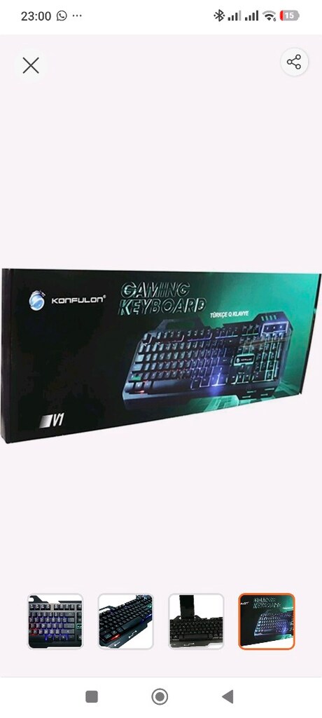 RGB klavye & mause set ışıklı sıfırdır tek fiyat telefon tutucu destek - 6