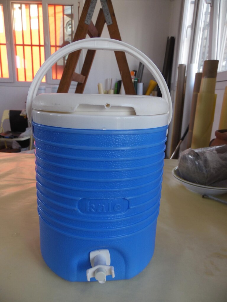 Kale musluklu soğuk su termosu 6 litre-mavi-piknik-kamp- - 10