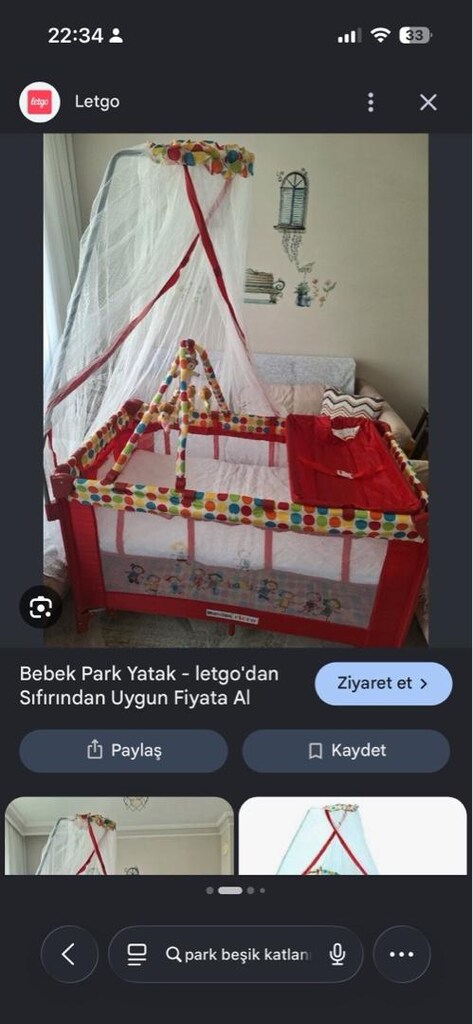 Bebek beşik park yatak - 2
