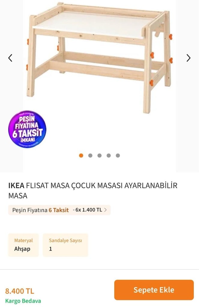 IKEA FLISAT Ayarlanabilir Çocuk Aktivite Masası + 2 Kutu - 13