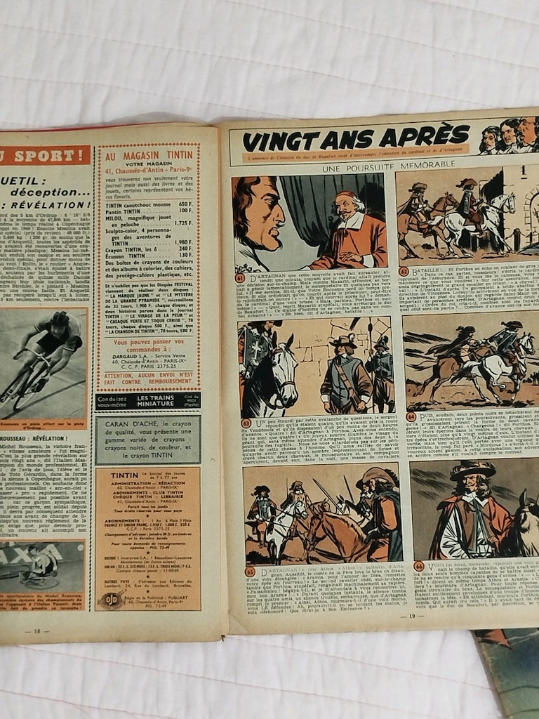 Le Journal de Tintin'' Tintin Dergileri, 1956, Fransızca,22 adet+SPRİO - 7