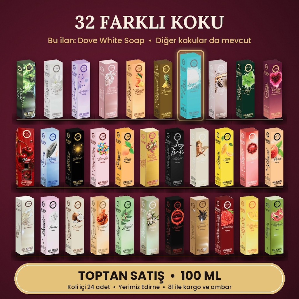 ÇİDO MİRİS DOVE WHİTE SOAP ODA KOKUSU 100ML ORİJİNAL - 3