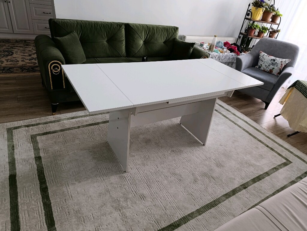 Yemek masası beyaz (BÜYÜYEN MASA) - 3