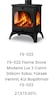 FLAME STOVE MODERN 3 CAMLI DÖKÜM SOBA - 13