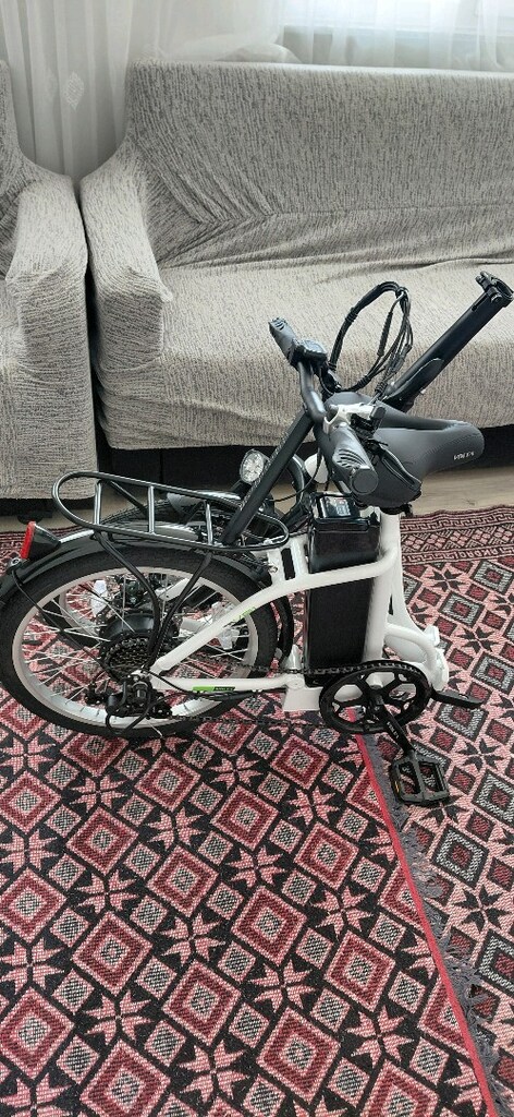 Araba bagajına sığar Katlanır elektrikli bisiklet volta marka ince tek - 13