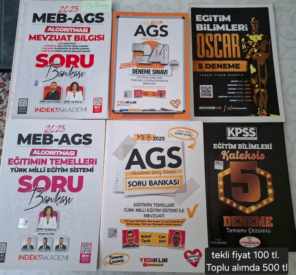 MEB AGS HAZIRLIK KİTAPLARI