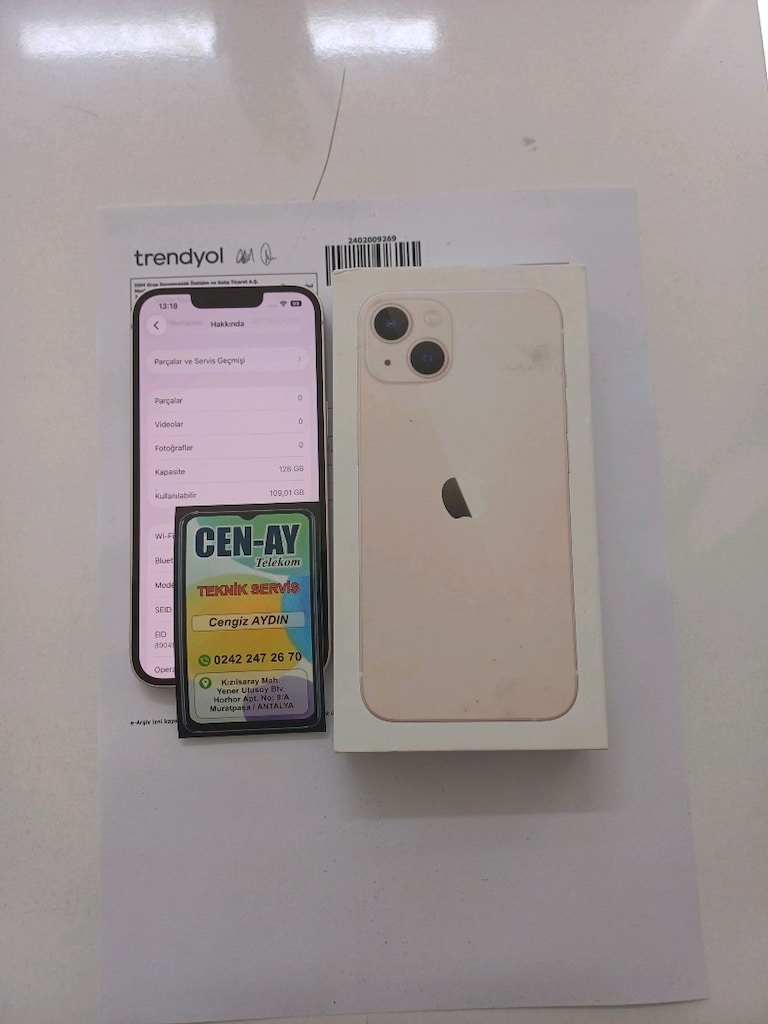 İPHONE 13 128GB HATASIZ PEMBE DEGİŞENSİZ - 4