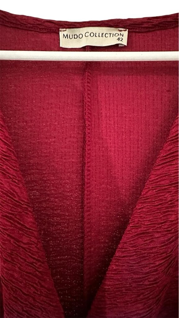 Mudo Collection Bordo Elbise 42 Beden - 2
