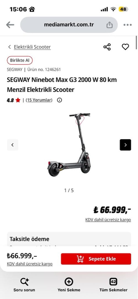 Segway Ninebot Max G3 Demir AT! - 10