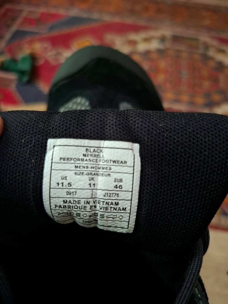 Merrell Cham 7 Limit Wtpf Erkek Siyah Outdoor Ayakkabı 46 beden - 8