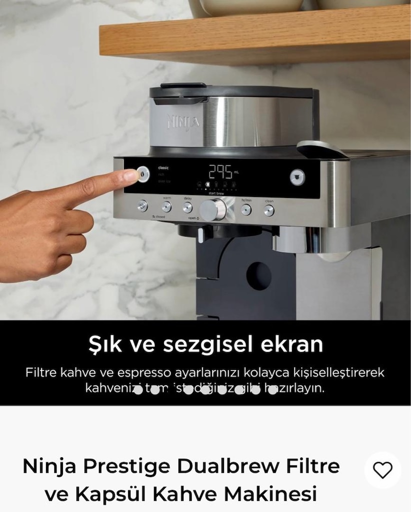 Shark Ninja Dualbrew Filtre ve Kapsül Kahve Makinası - 2