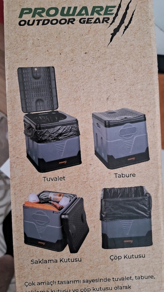 SIFIR KUTUSUNDA Kamp Tuvaleti 4 ütü bir arada - 4
