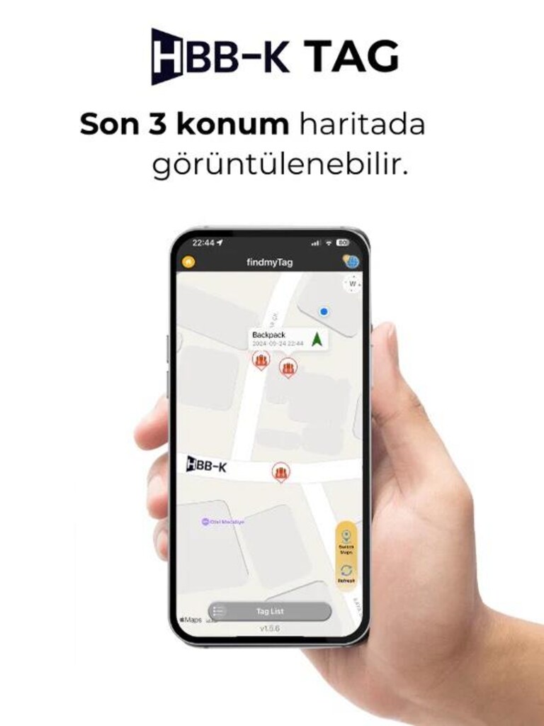 HBB-K TAG İOS&ANDROİD UYUMLU GPS AKILLI TAKİP CİHAZI - 6