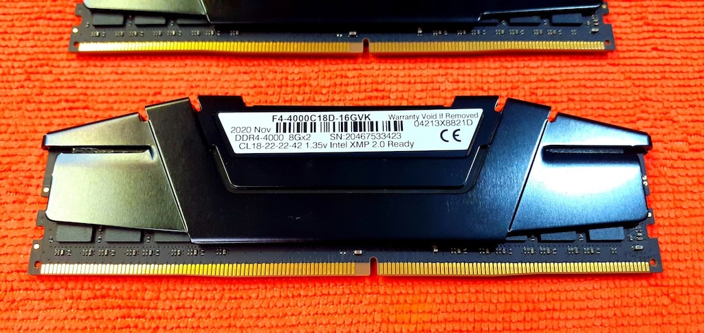 G.Skill Ripjaws V 4000MHz 16GB (2x8) CL18 F4-4000C18D-16GVK DDR4 Ram - 7