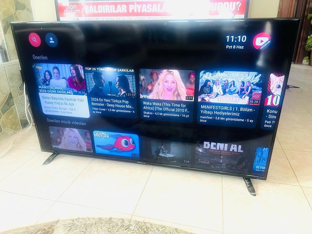 127 profilo 50 inç uydu internet wifi yotube ve uygulamalr var son fyt - 2