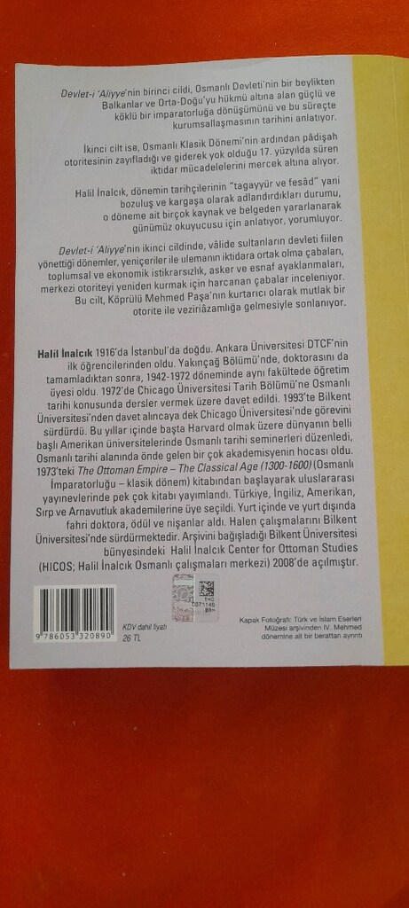 DEVLETİ ALİYYE, HALIL İNALCIK - 2