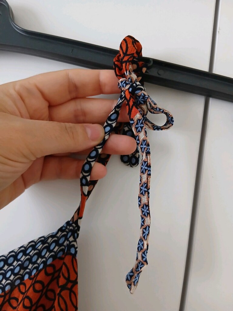 Kadın Çok Desenli Ayarlanabilir İnce Askılı Şifon Elbise (M Beden) - 9