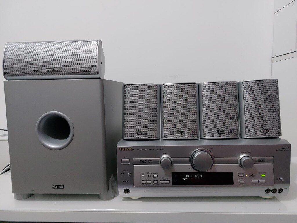 Panasonic SA-HE90 ANFİ+Alman Magnat Met 7100A aktif Surroundlu 5+1
