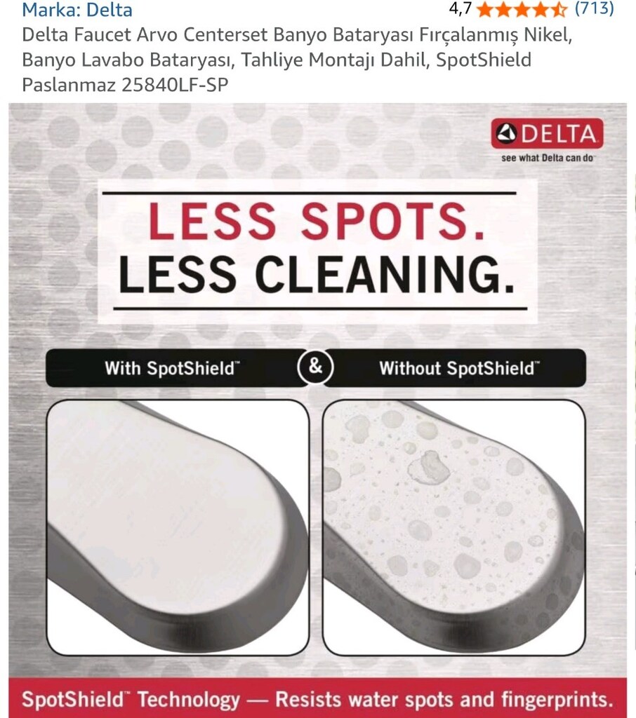 Sıfır Delta Arvo Banyo Bataryası Abd malı - 2