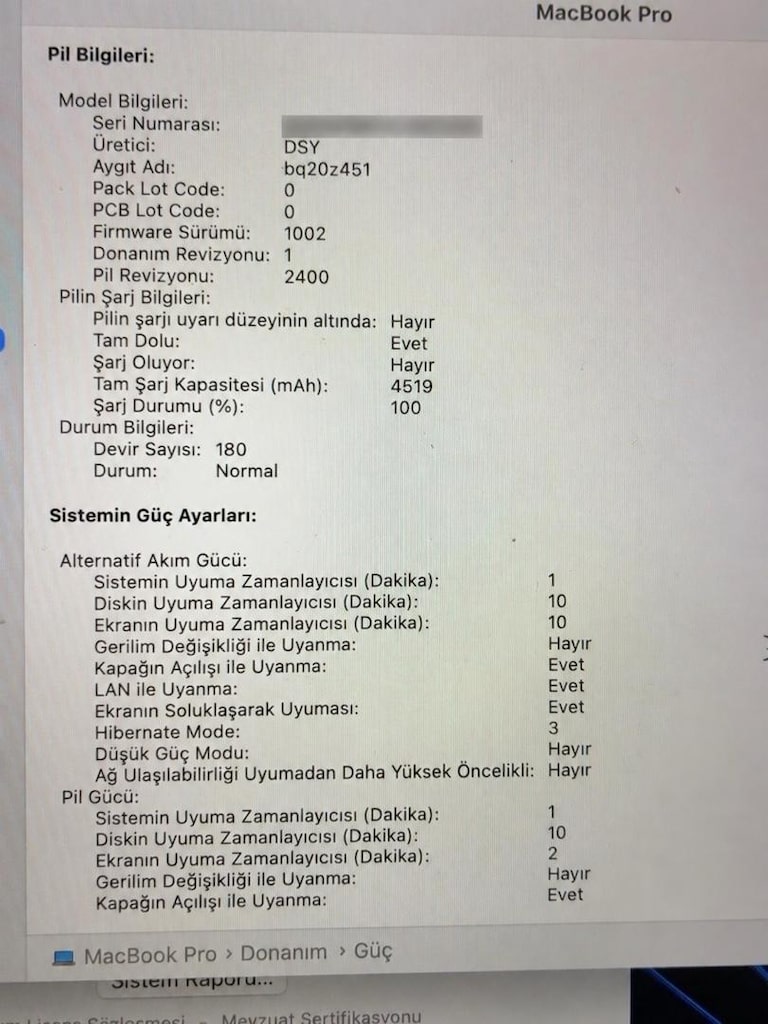 MacBook Pro 13 2019 A2159 8GB 128GB - 6
