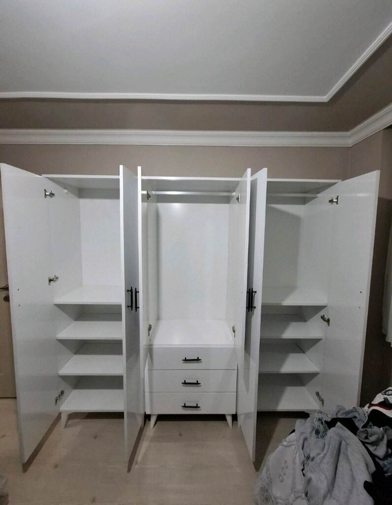 *SIFIR*dolap gardırop elbise dolabı gardolap NAKLİYE BİZDEN - 2
