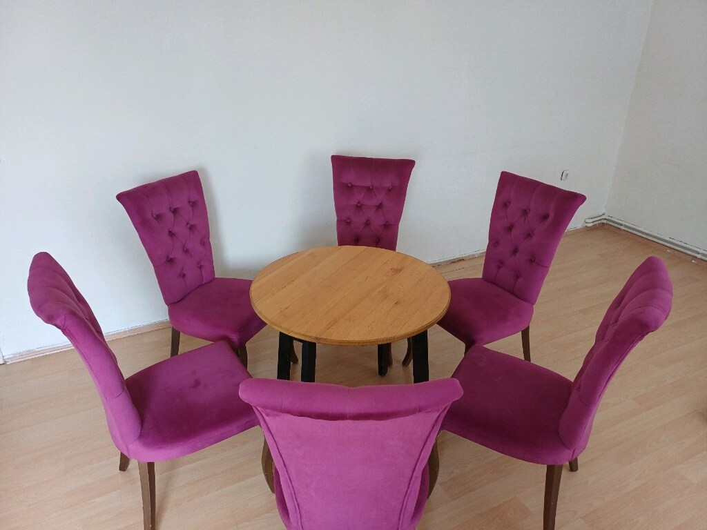 6lı sandalye yanında İKEA masa hediye - 3