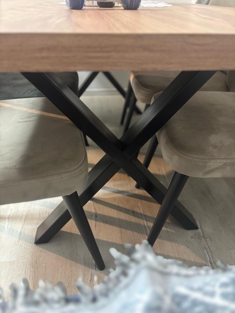 Cetmen yemek masası konsol 6 adet sandalye - 6