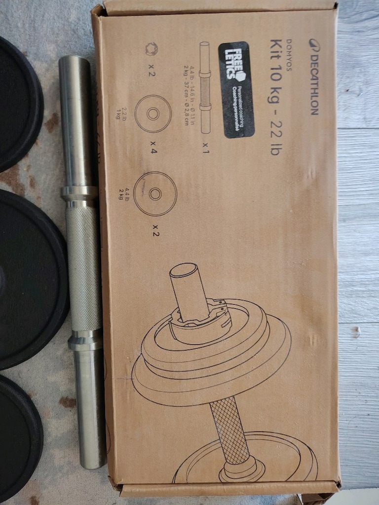 Decathlon Domyos 10 kg Dambıl seti + dambıl bar - 3