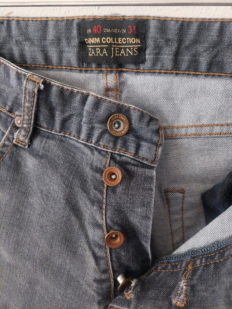 ZARA man kül grisi erkek kot pantolon - 8