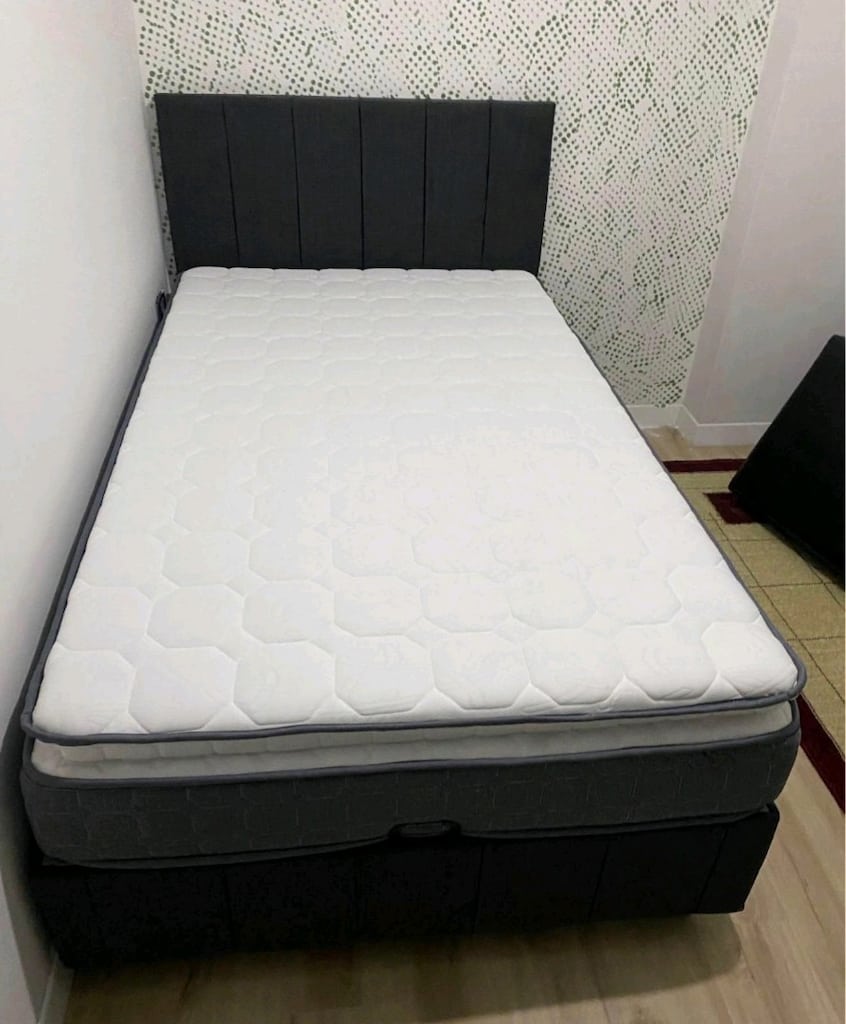 Tek kişilik baza başlık ortopedik yatak - 2