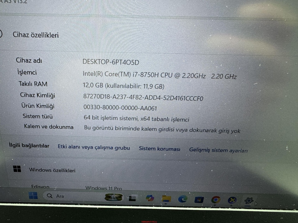 MONSTER ABRA i7 8. NESİL 12 GB RAM 512 NVME GTX 1050 - 5
