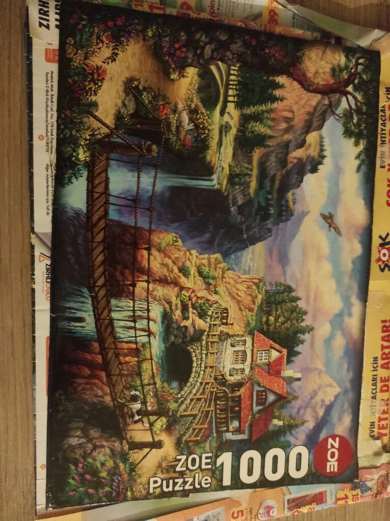 yapılmış, hazır 1000 parçalı puzzle - 11