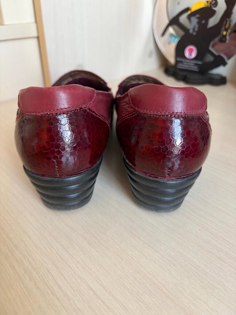 bordo loafer ayakkabı - 2