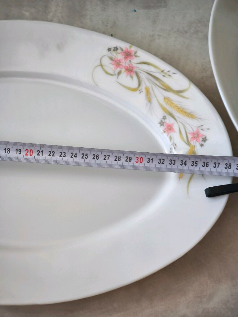 vintiage melamin büyük tabak - 3