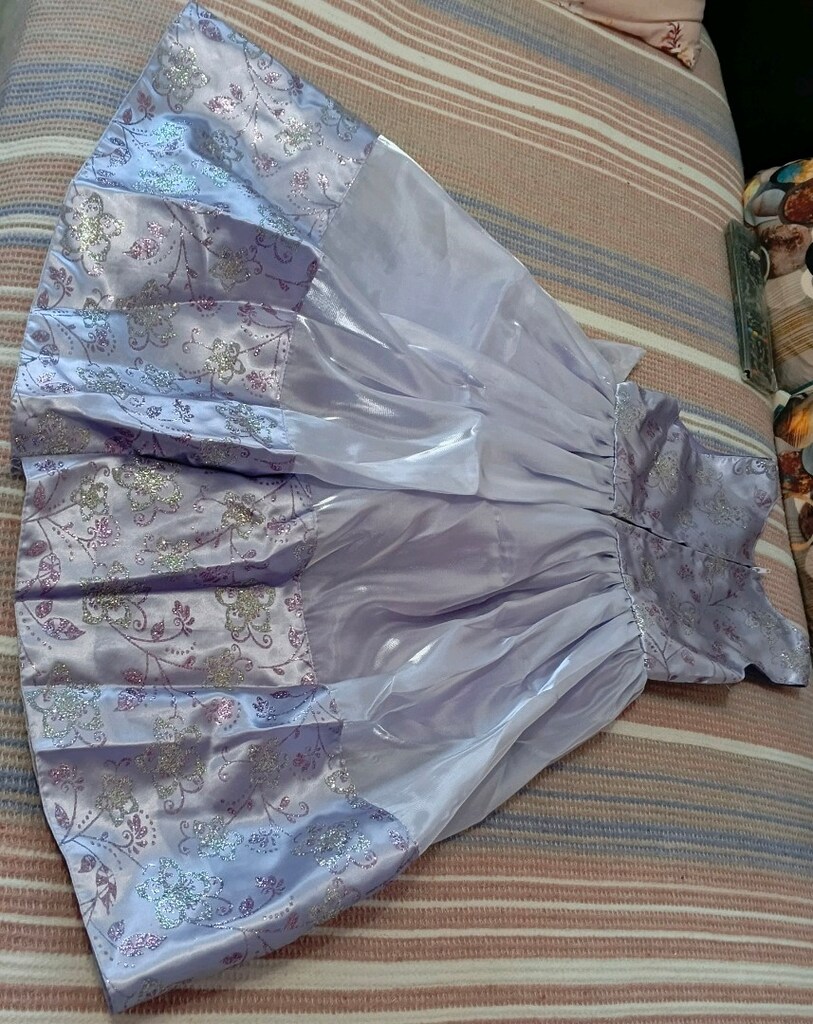 Lila Parlak Desenli Kız Çocuk Abiye - 7