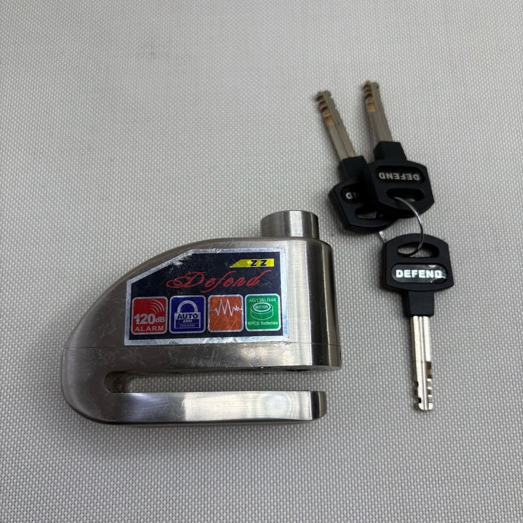 alarmlı 120 desibel motor disk kilidi - 5