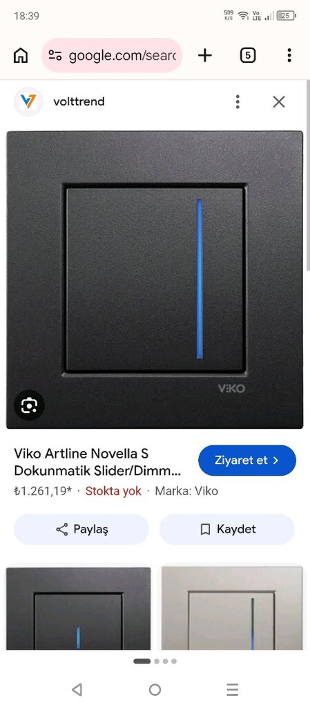 Viko dokunmatik dimmer - 5