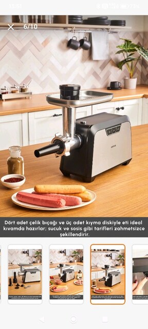 Karaca kıyma makinası