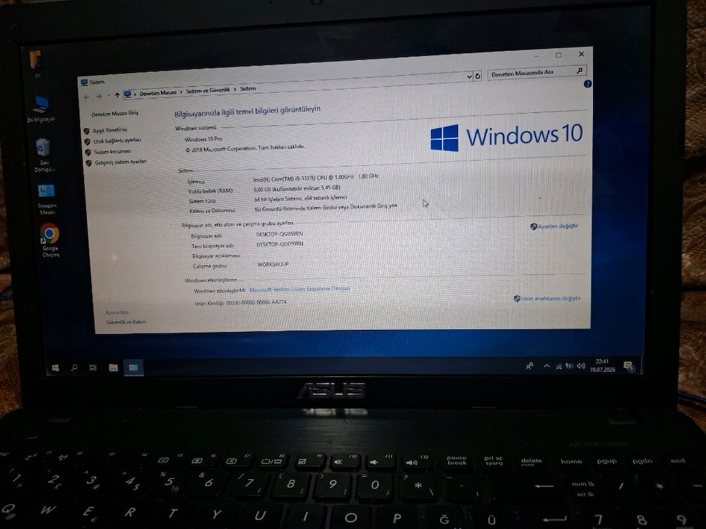 ASUS LAPTOP 6GB İ5 İŞLEMCİLİ TEMİZ - 3