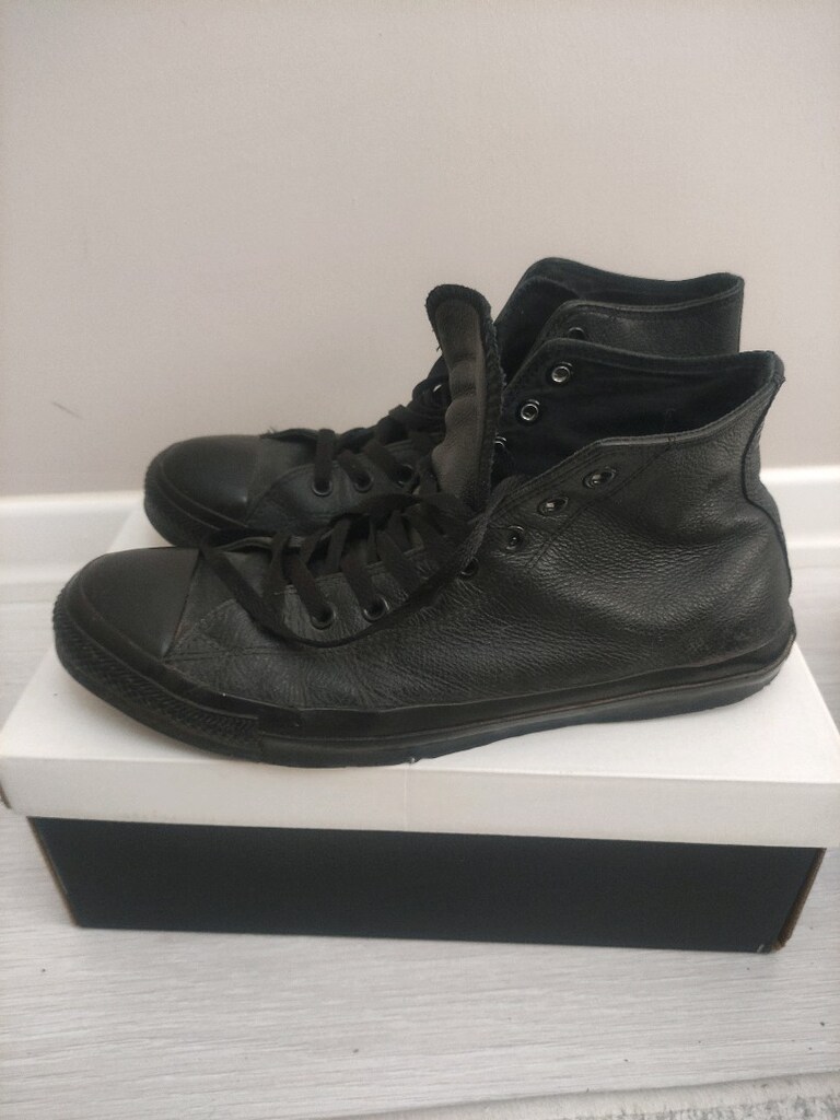 Converse allstar erkek siyah deri ayakkabı 45 numara - 2
