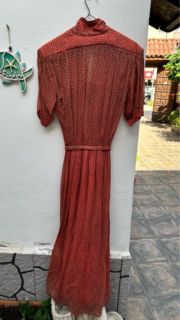 Wintage bayan (İngiliz) maxi elbise (38-40 beden) - 4