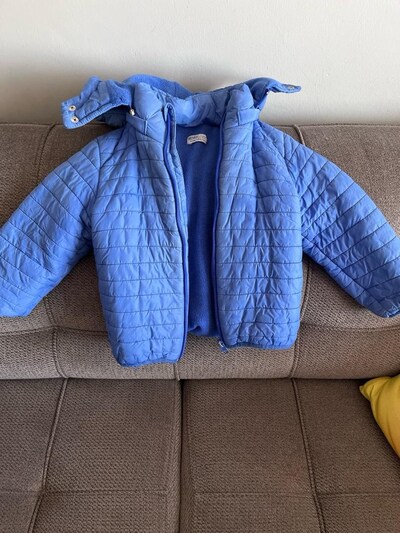 hellobaby 4 yaş mavi mont kalın