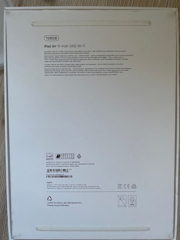 Yeni gibi Mavi ipad air 11 inç ( M2 işlemcili) - 4