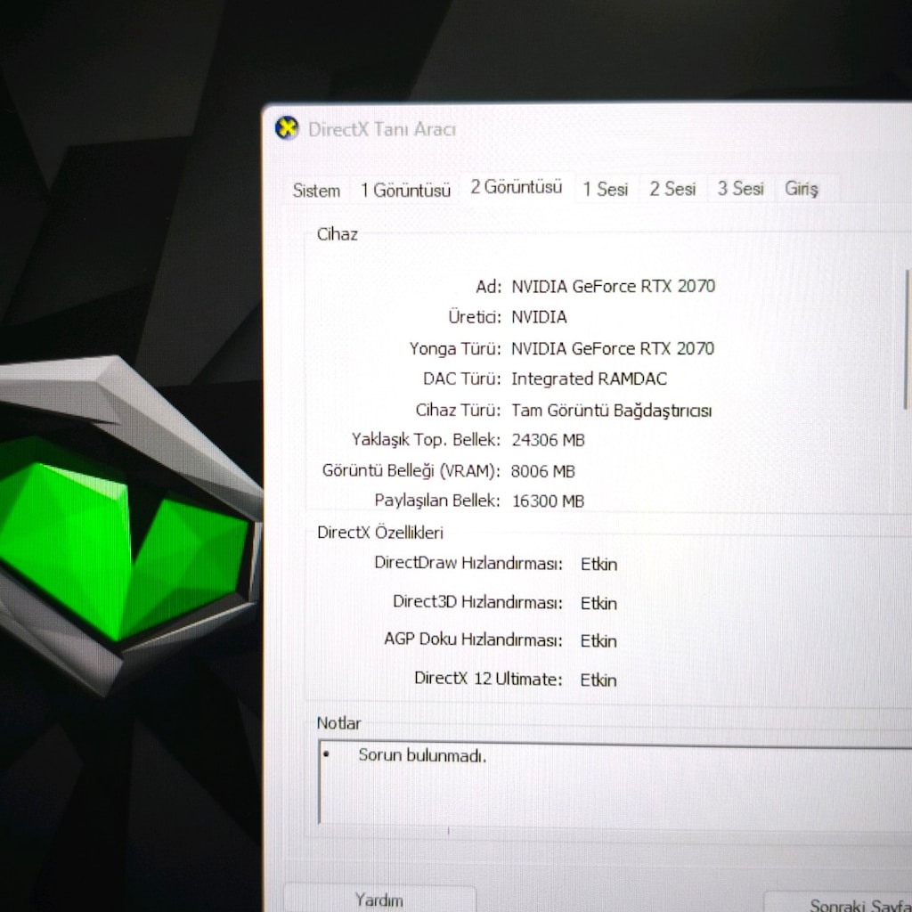 MONSTER / 32 RAM / 1 TB SSD / 8 GB RTX2070 / 144 HZ / İ7 İŞLEMCİ - 11