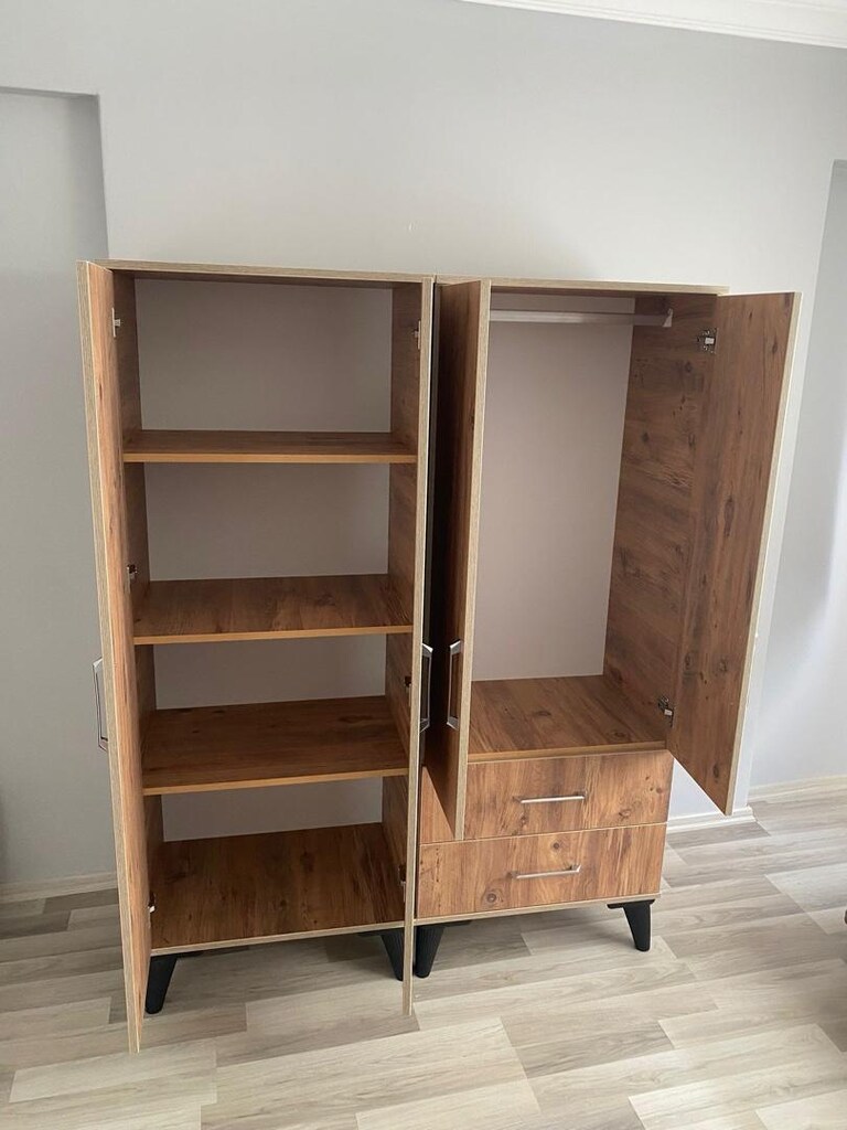 sıfır üründür 4 kapılı gardrop elbise dolabı - 4