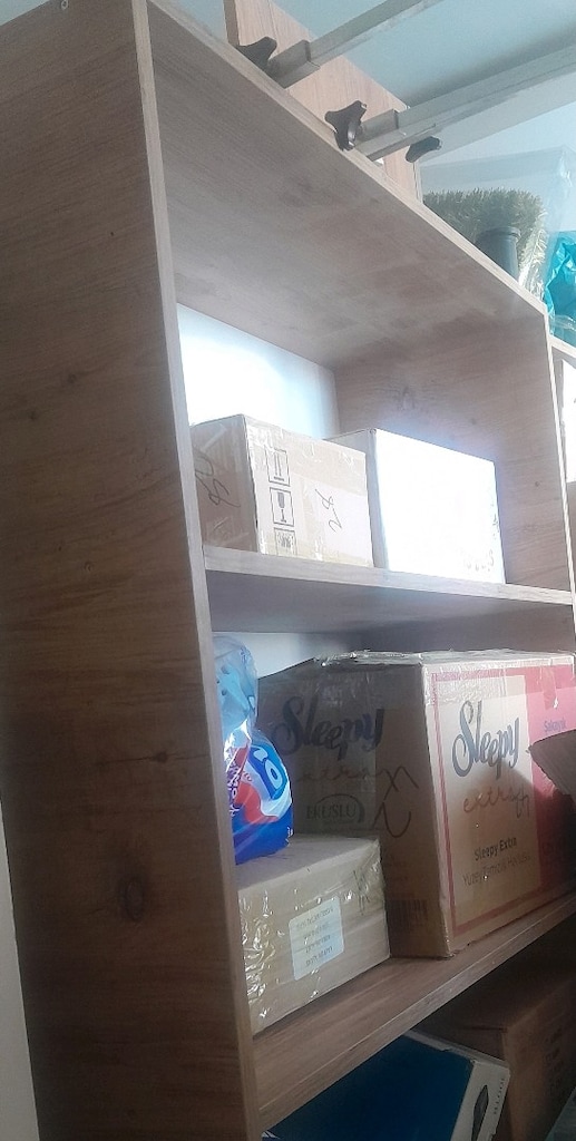 mdf raf dolap kitaplık işyeri rafı - 2